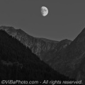the moon has a date with the Alps